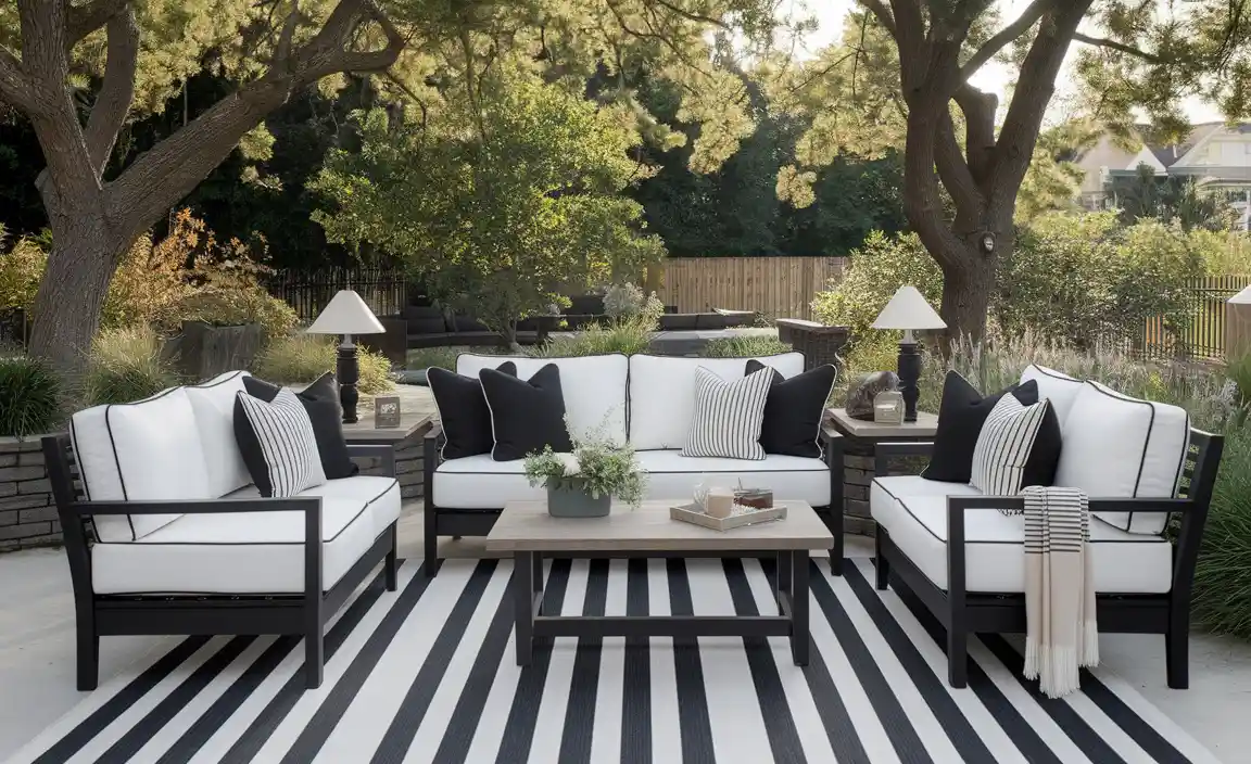 Benefits of Black and White Cushions for Outdoor Furniture