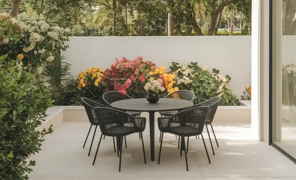 Benefits of a Black Outdoor Dining Set