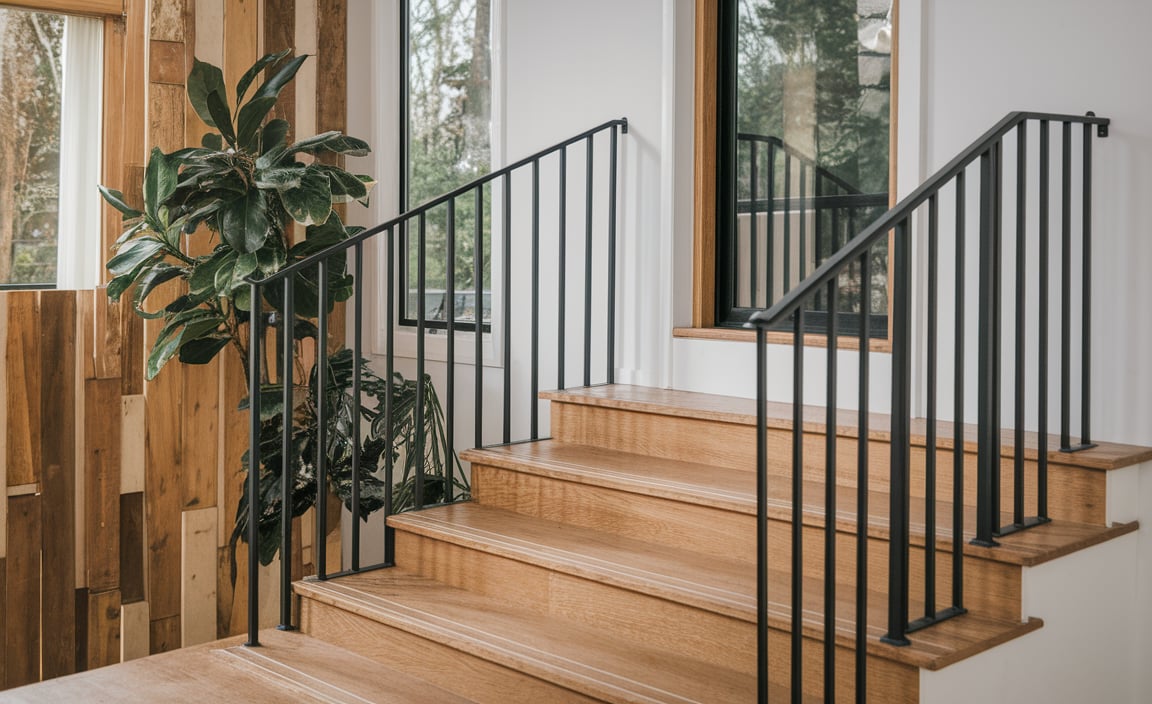 Comparing Black Metal Handrails to Other Materials