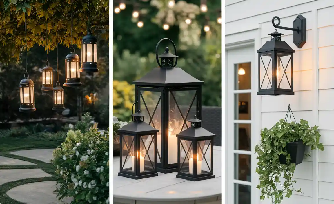 Different Types of Black Outdoor Lanterns