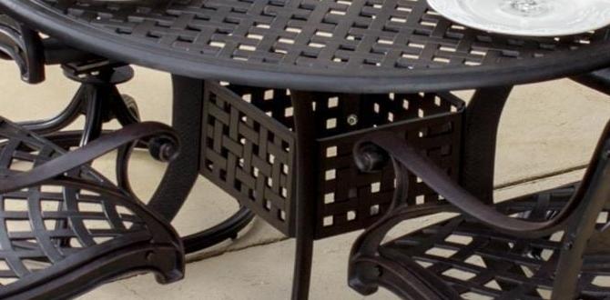 outdoor dining sets for 6 metal
