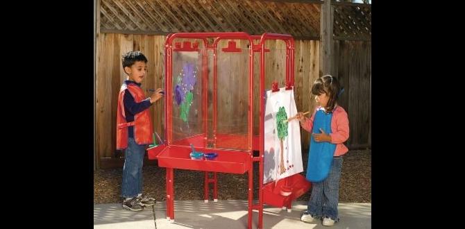 outdoor easel for kids