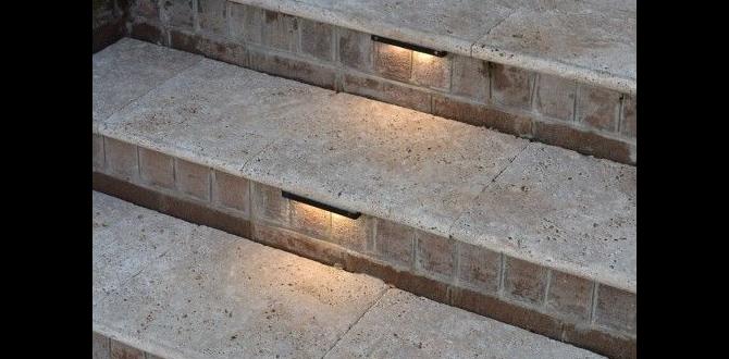 outdoor step lights for concrete solar