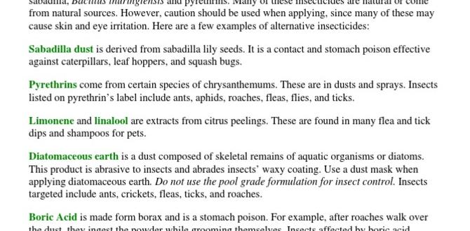 Alternatives to chemical insecticides insecticide for gardens Alternatives to chemical insecticides insecticide for gardens