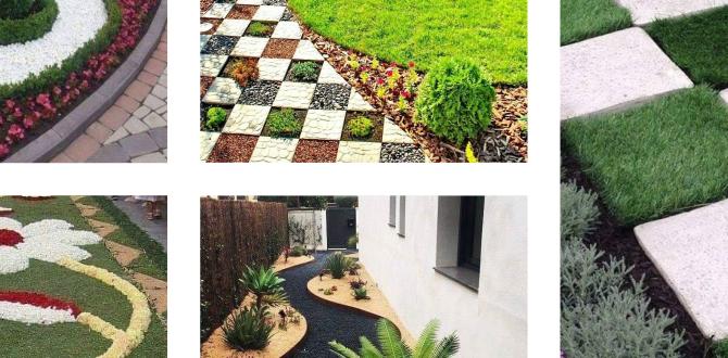 Enhancing with pathways and edging gardening ideas for side of house Enhancing with pathways and edging gardening ideas for side of house