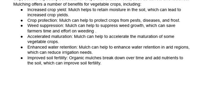 Environmental impact of mulch mulch for gardening
