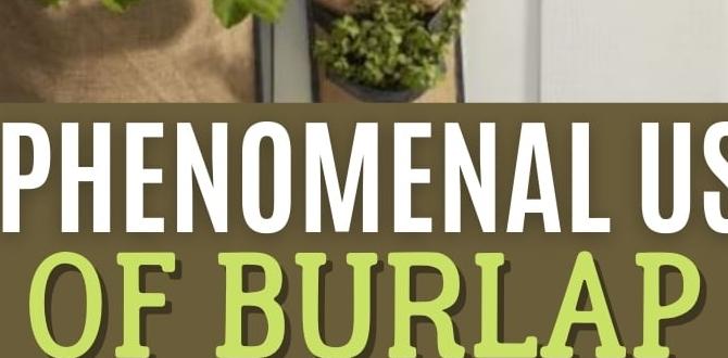 How to use burlap in your garden burlap for gardening