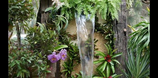 Incorporating water features garden ideas for narrow gardens