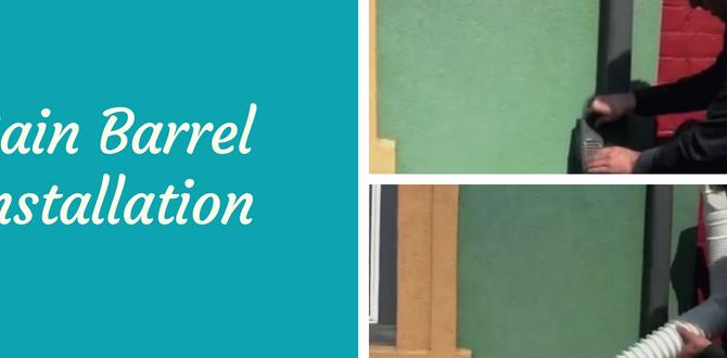 Installation process rain barrels for gardens Installation process rain barrels for gardens