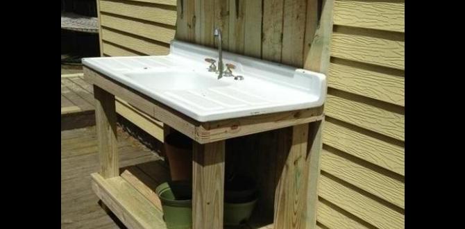 Installation tips for outside sinks outside sink for gardening Installation tips for outside sinks outside sink for gardening