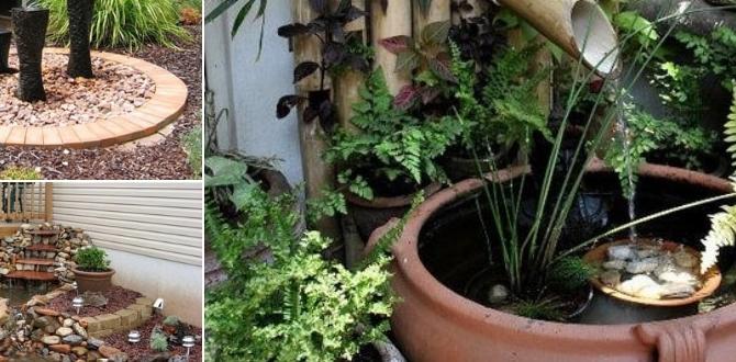 Integrating water features ideas for back gardens Integrating water features ideas for back gardens