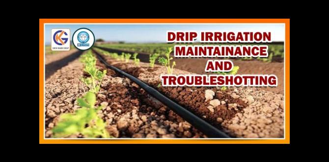 Maintenance and troubleshooting drip system for gardens