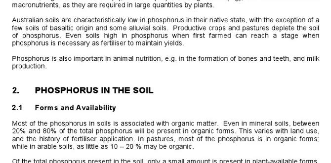 Phosphorus in specific gardening scenarios phosphorus for gardening