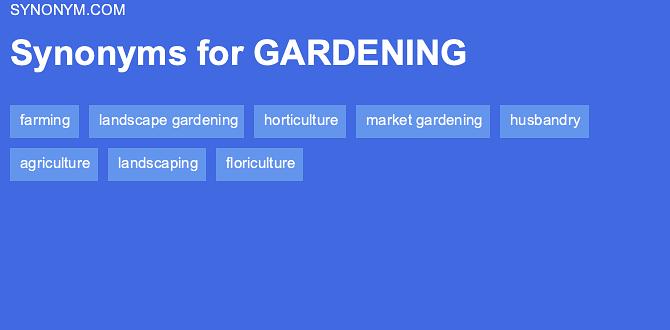 Specialized roles within gardening synonym for gardener