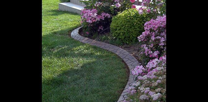 Types of concrete borders available concrete borders for gardens