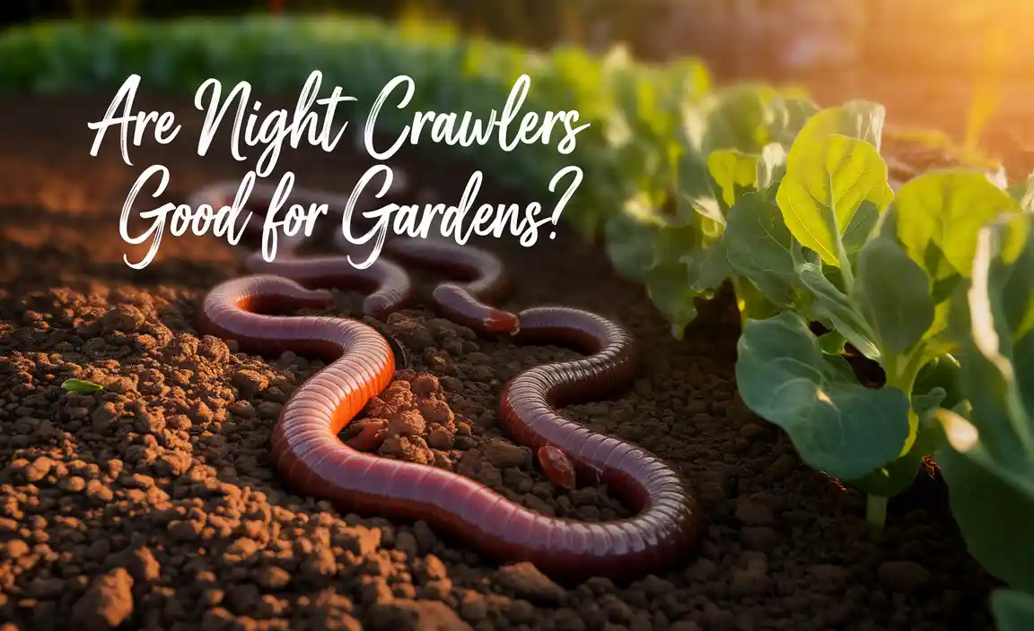 Are Night Crawlers Good For Gardens