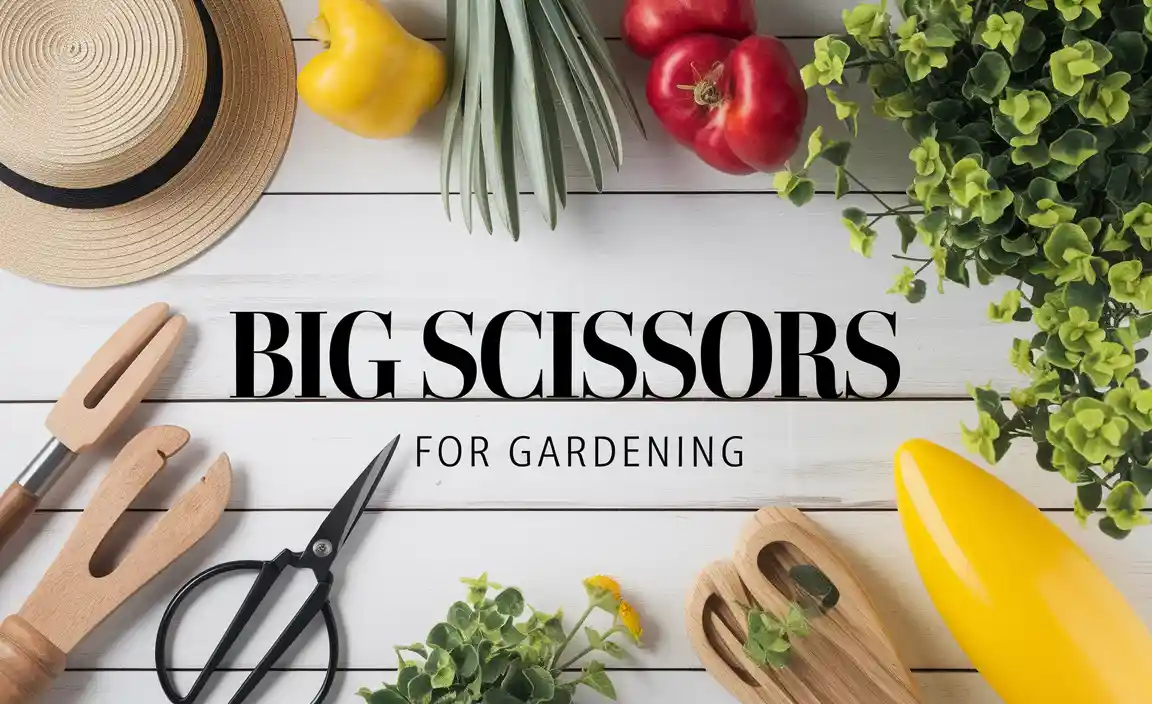 Big Scissors for Gardening