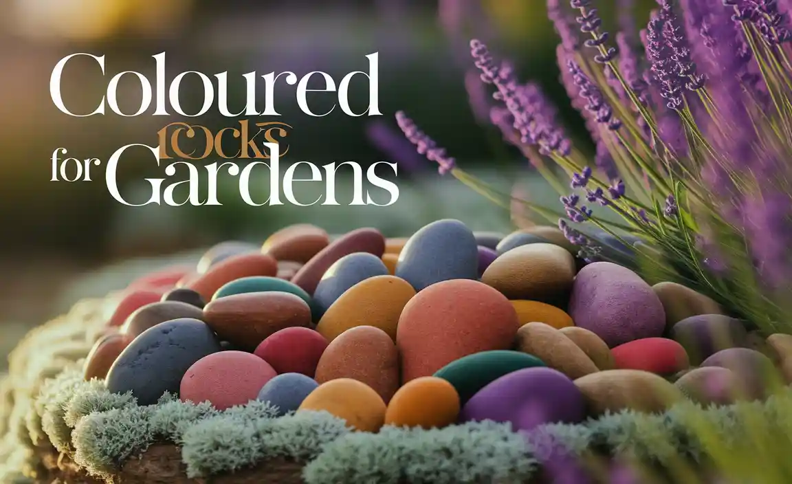 Coloured Rocks for Gardens