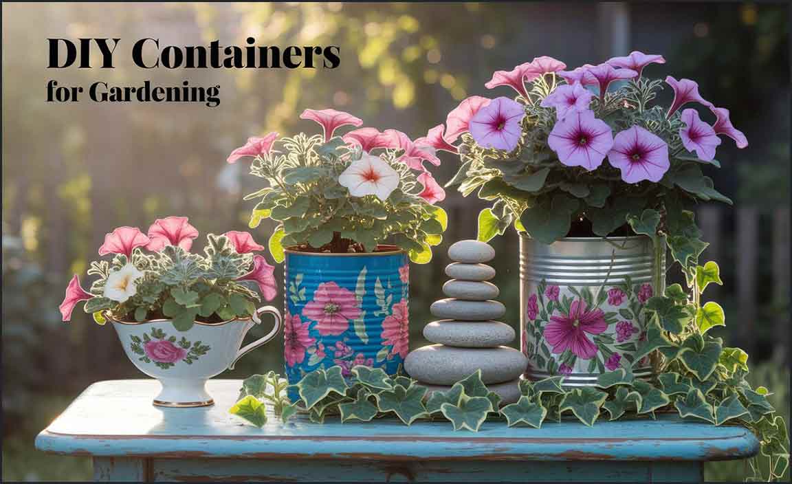 Creative Diy Containers For Gardening: Enhance Your Space