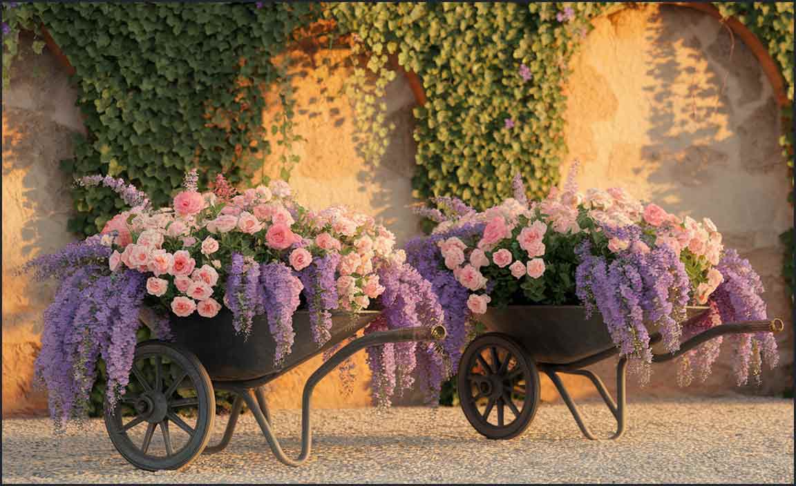 Creative Uses for Decorative Wheelbarrows in Your Garden