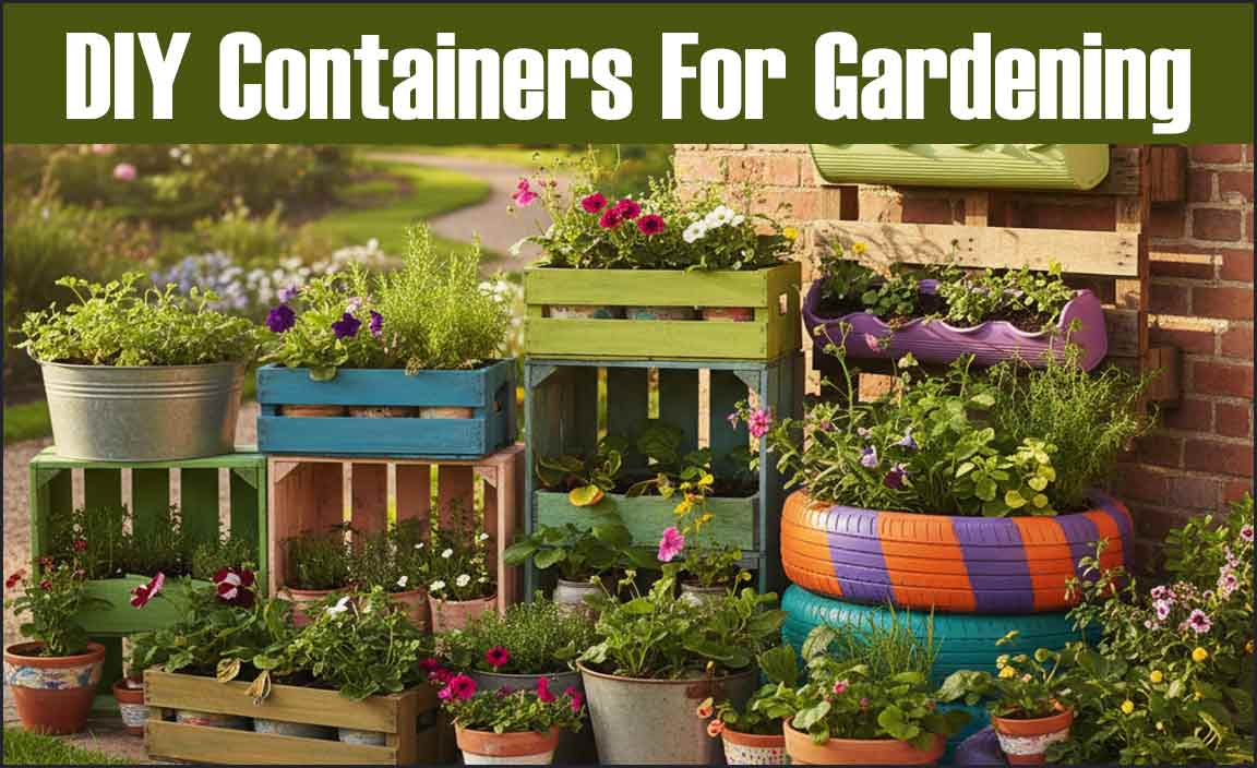 DIY Containers for Gardening