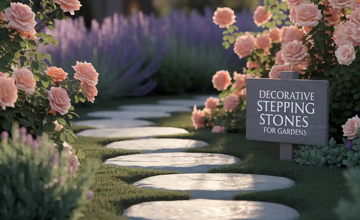 Decorative Stepping Stones for Gardens