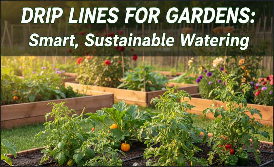 Drip Lines for Gardens