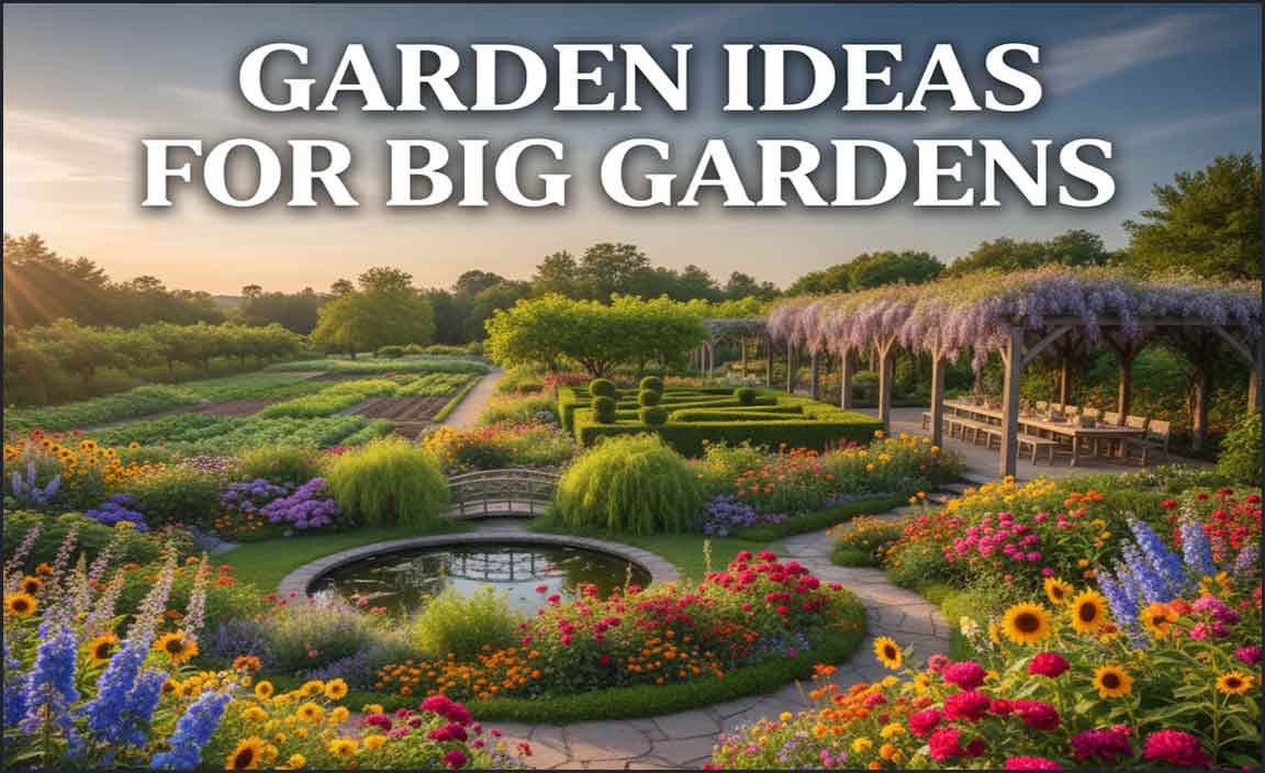Garden Ideas for Big Gardens