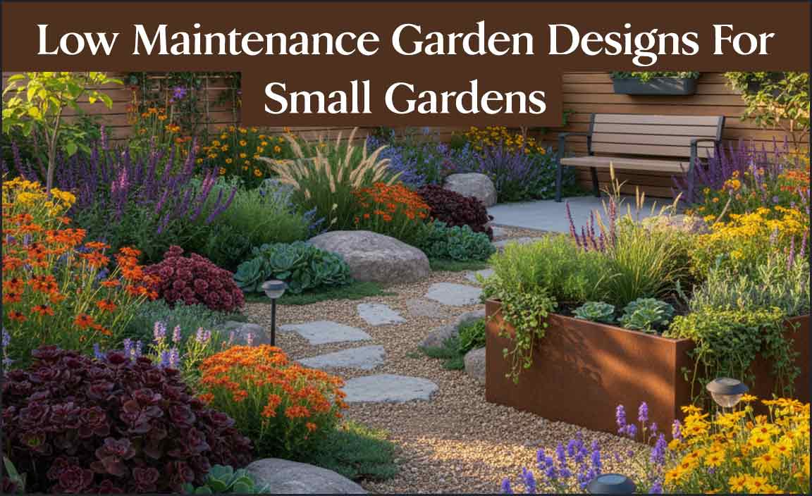 Low Maintenance Garden Designs for Small Gardens