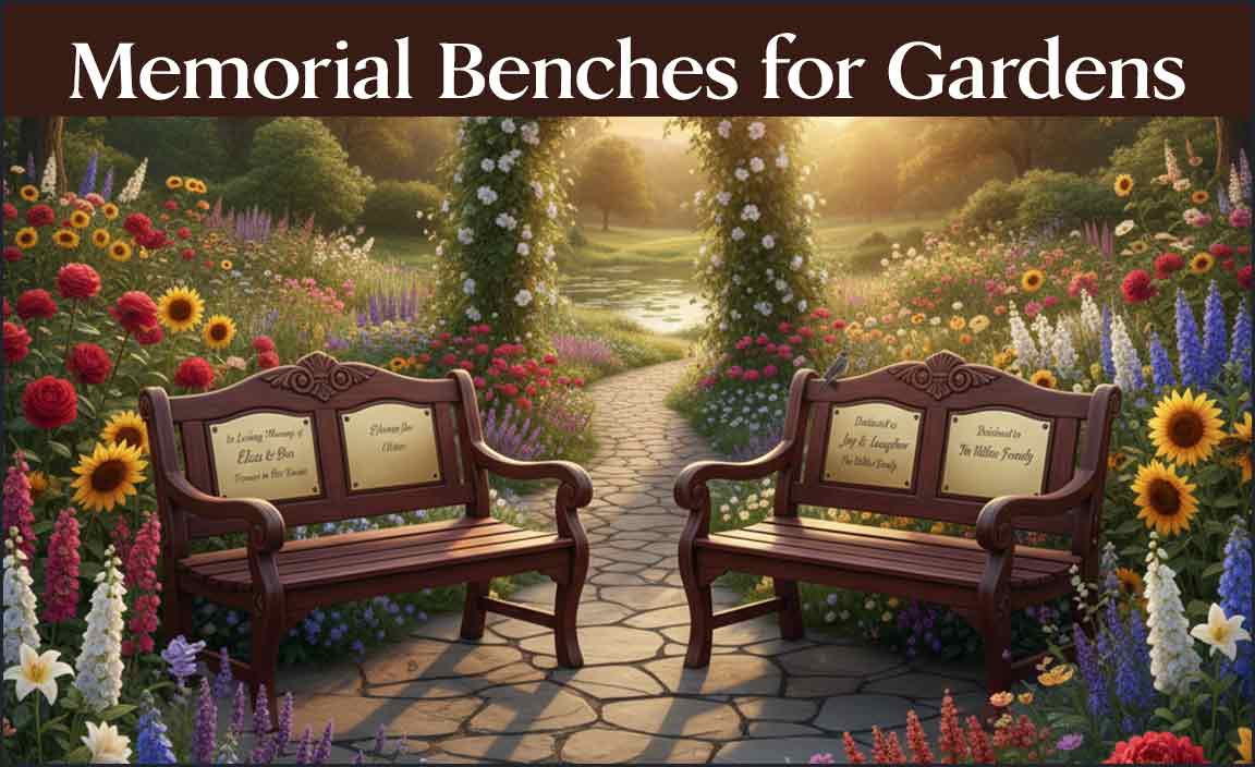 Memorial Benches for Gardens