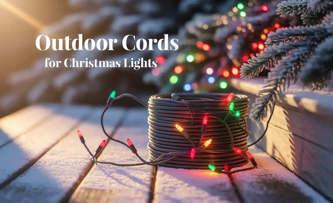 Outdoor Cords for Christmas Lights