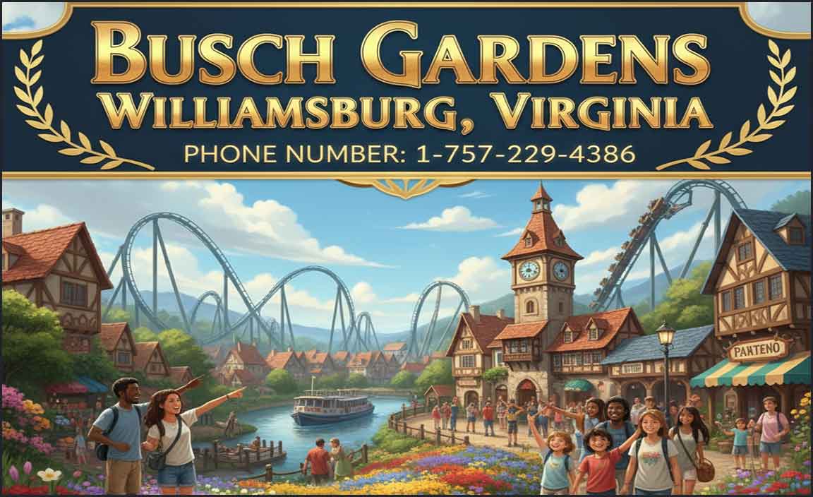 Phone Number for Busch Gardens Williamsburg, Virginia