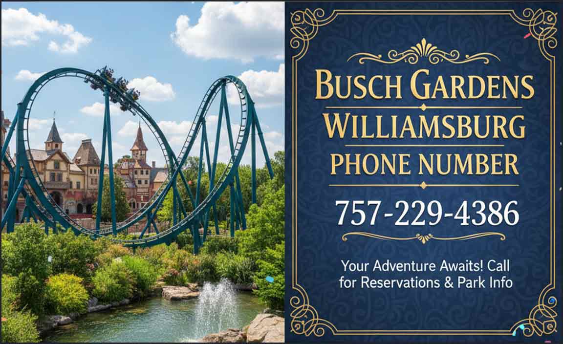 Phone Number for Busch Gardens Williamsburg