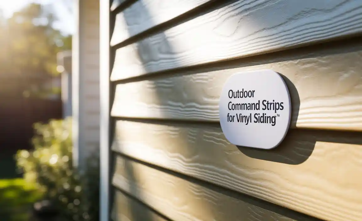 Removing Outdoor Command Strips from Vinyl Siding