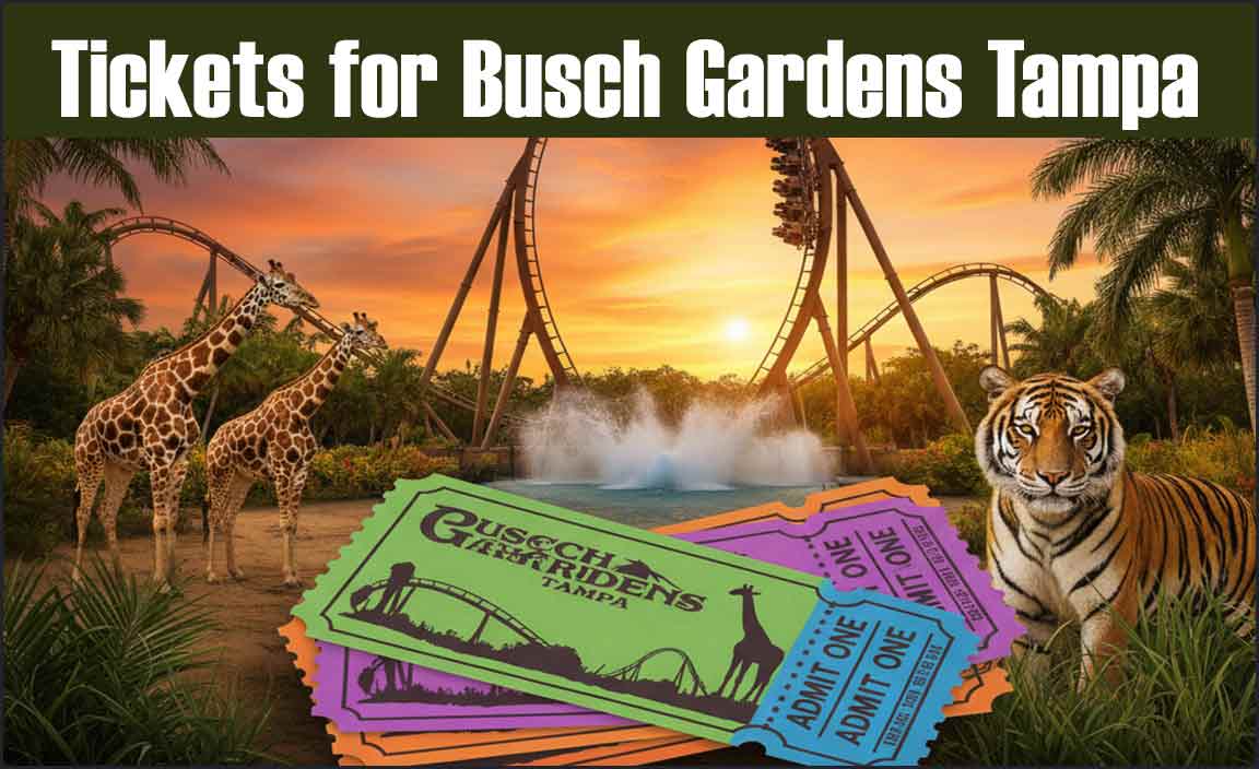 Tickets for Busch Gardens Tampa