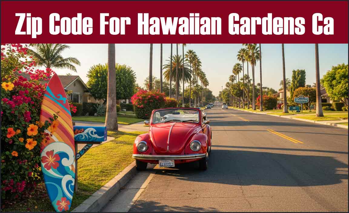 Zip Code For Hawaiian Gardens Ca