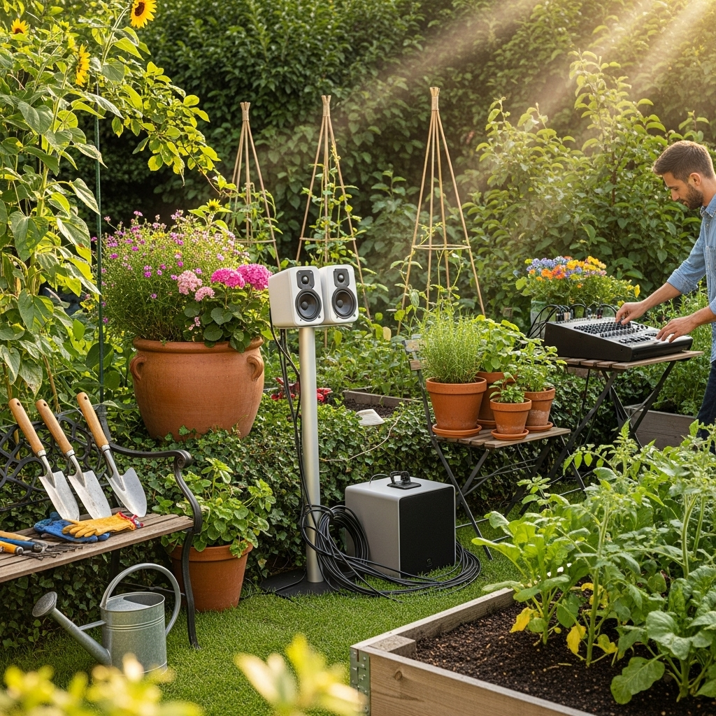 Generate an eye-catching, high-quality featured image prompt for a blog post about: Sound System Set