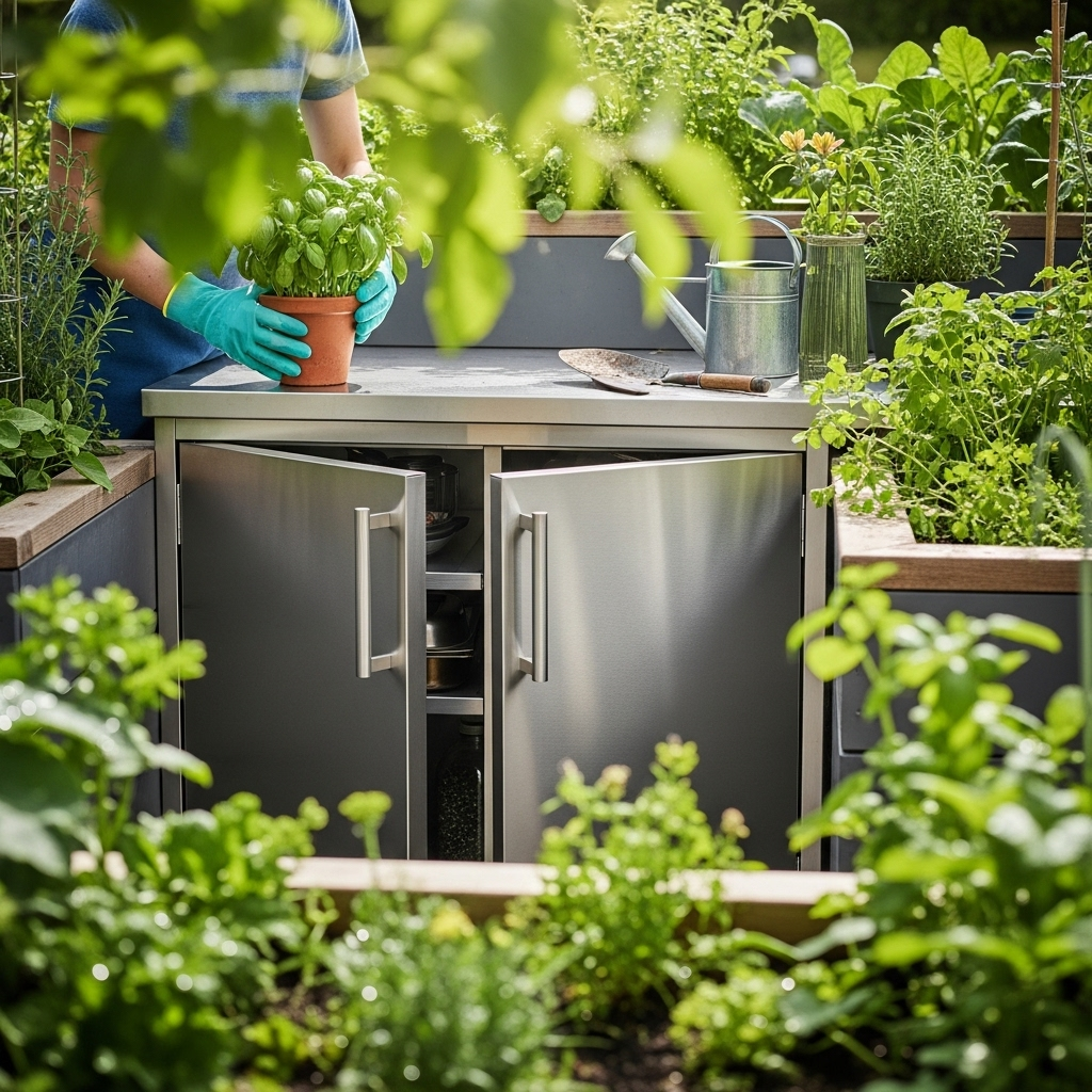 Generate an eye-catching, high-quality featured image prompt for a blog post about: Stainless Doors
