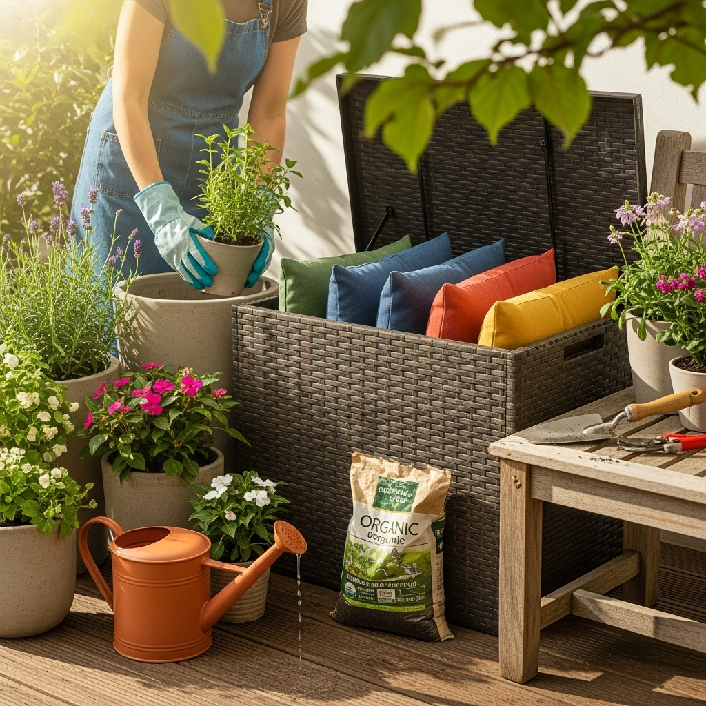 Generate an eye-catching, high-quality featured image prompt for a blog post about: Storage Containe