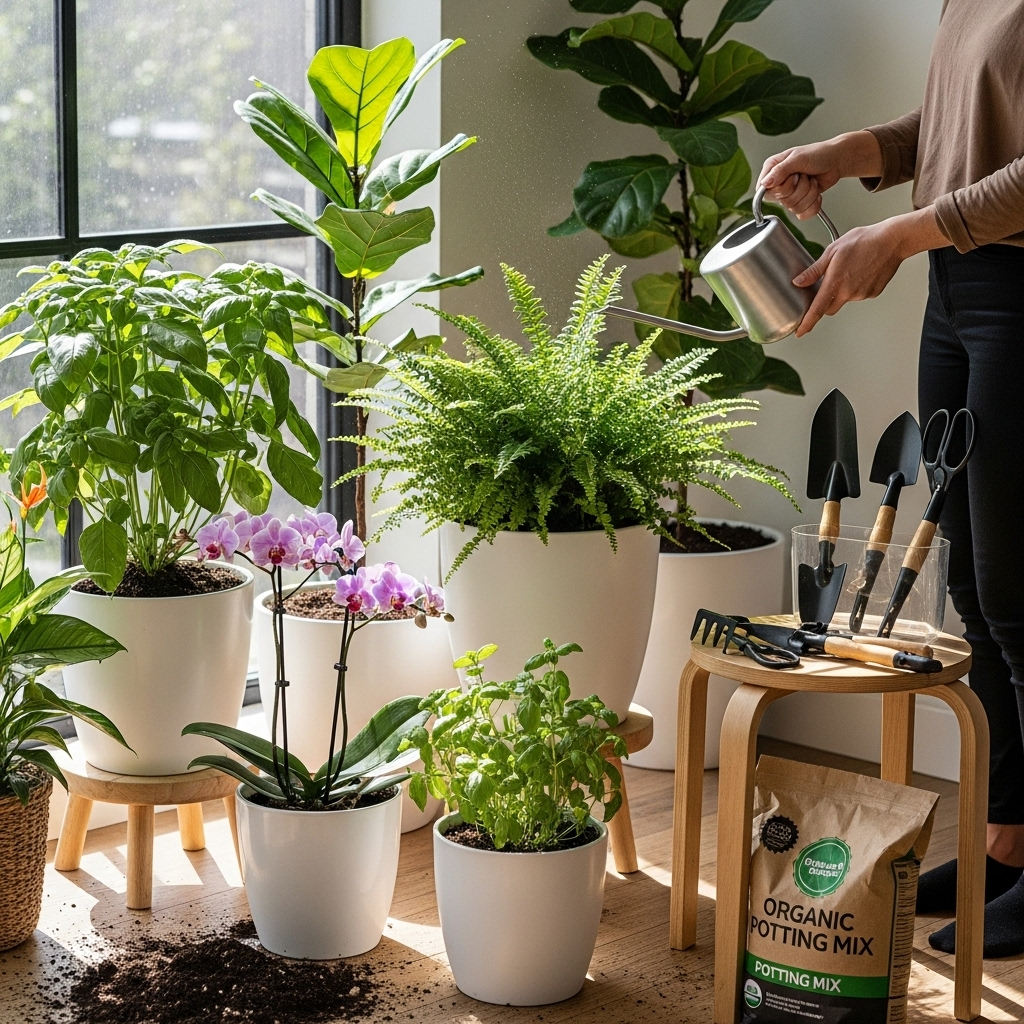 Generate an eye-catching, high-quality featured image prompt for a blog post about: White Indoor Pot