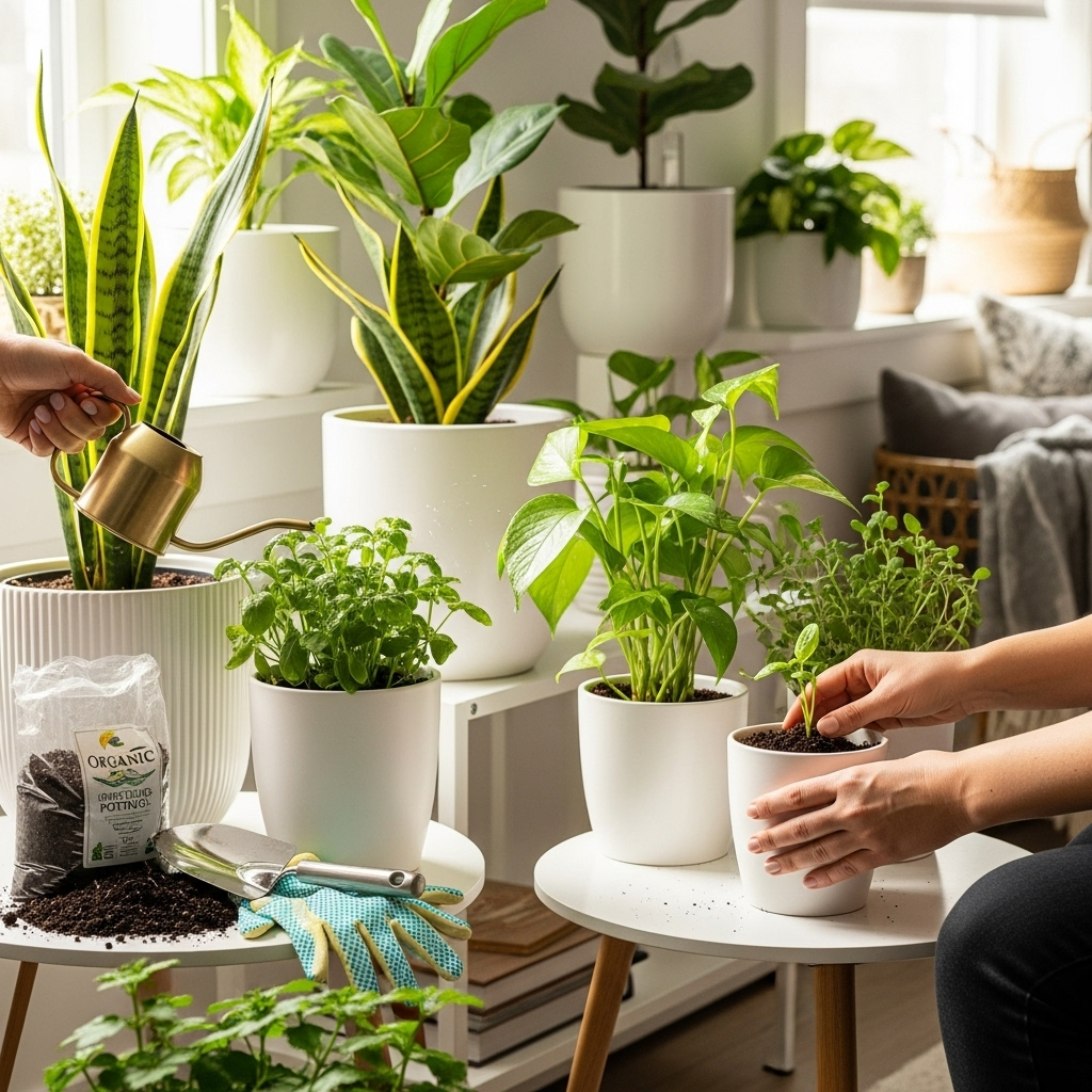 Generate an eye-catching, high-quality featured image prompt for a blog post about: White Indoor Pot