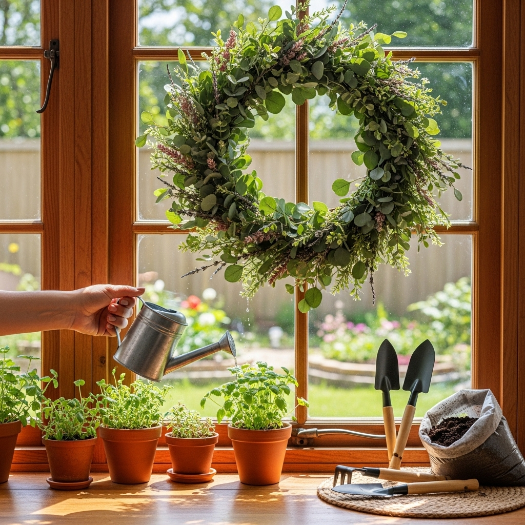 Generate an eye-catching, high-quality featured image prompt for a blog post about: Wreaths For Wind