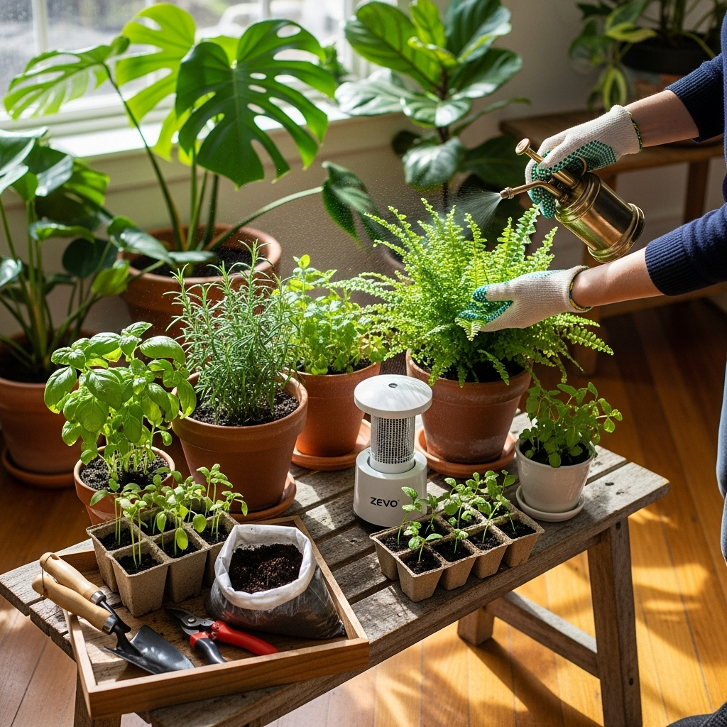 Generate an eye-catching, high-quality featured image prompt for a blog post about: Zevo Flying Inse