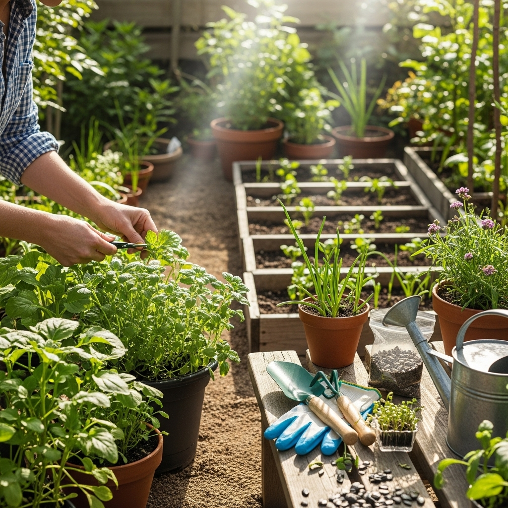 Generate an eye-catching, high-quality featured image prompt for a blog post about: Using AI in Gard