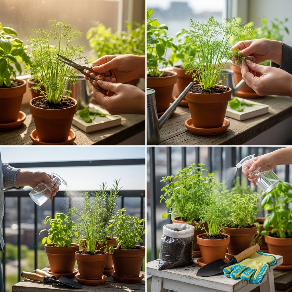 Generate an eye-catching, high-quality featured image prompt for a blog post about: How To Grow Dill